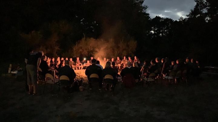 Lejrbål på forældreweekend